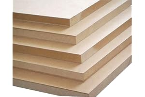 DGwood 1/2'' (12mm) x 12'' x 24'' MDF Board (3 Sheets, Nature Color, Plain Style)