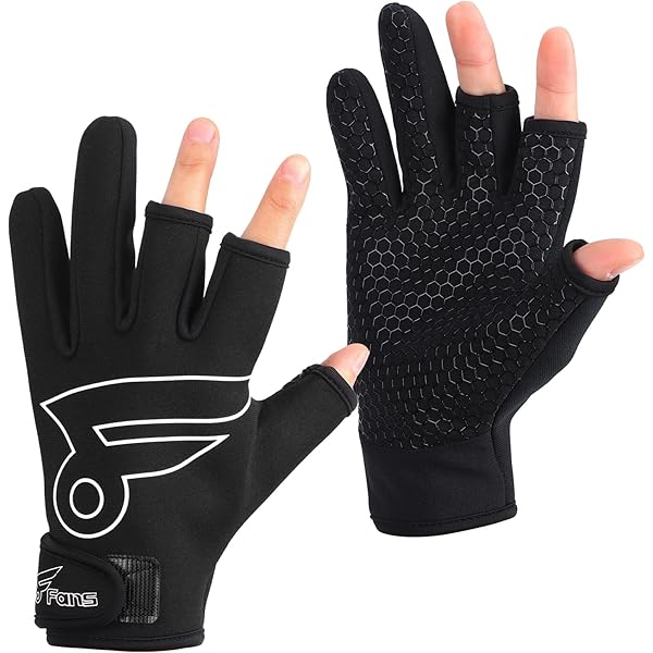 Fishing Gloves Riverruns Fingerless | UV Protection Sun Gloves For Men And Women | Ideal For Fishing, Boating, Kayaking, Hiking, And Cycling | White Walking Gloves
