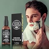 Viking Revolution Sandalwood Pre Shave Oil for Men - Smooth Irritation Free view 6