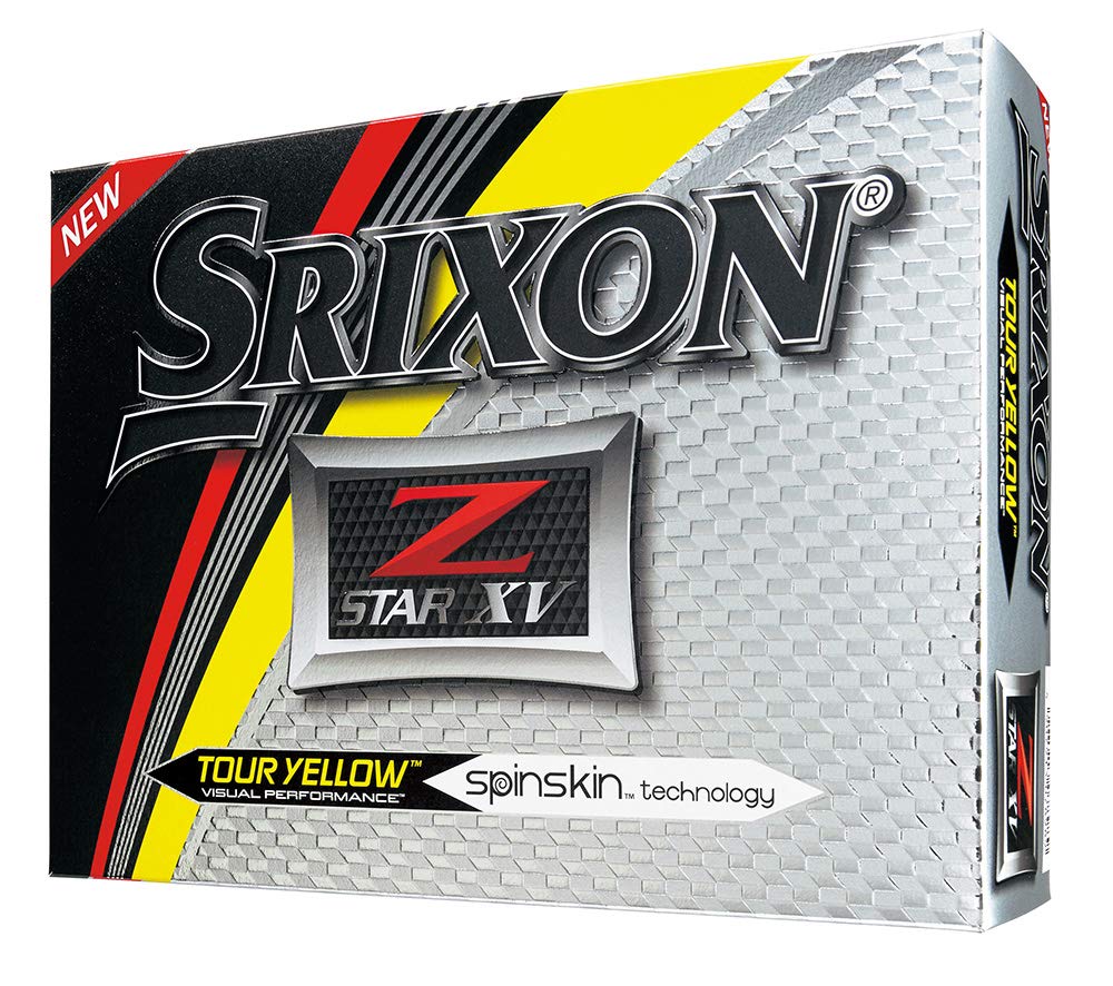 Srixon Men's Z-Star XV Golf Balls, One Dozen (2017 Version)