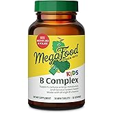MegaFood Kids Vitamin B Complex – with Vitamin B12 & B6, Folate, Biotin, Zinc, Lemon Balm, L Theanine & More, Supports Cellular Energy Metabolism, Vegetarian, Gluten Free – 30 Mini Tablets