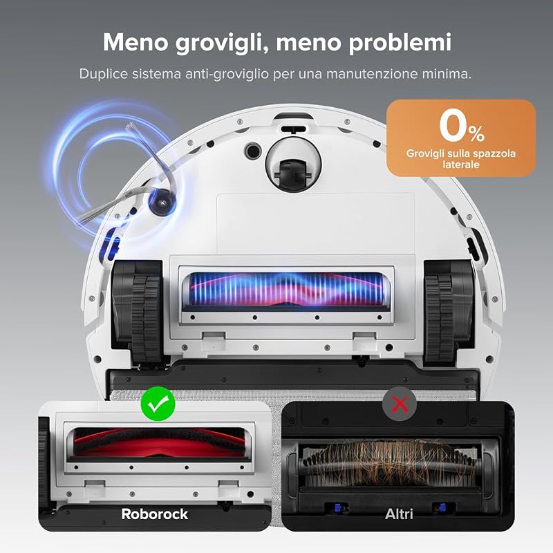 Q10 S5+ Set Robot Aspirapolvere 10.000Pa, Panno Sollevabile,Bianco