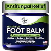 Antifungal Cream - For Itchy Feet and Skin Fungus Relief - Extra Strength Treatment for Athlete’s Foot, Ringworm, and Jock Itch. Moisturizer for Dry Cracked Feet infused with Tea Tree Oil Made in USA