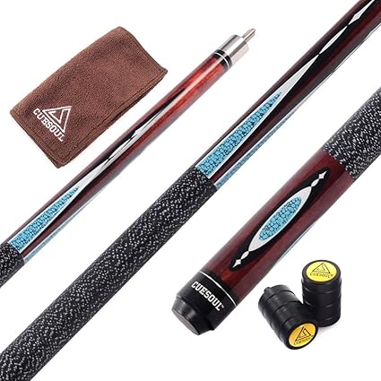 CUESOUL 58 Pulgadas 19 Oz Medio Articulado de Arce de Billar Pool Cue