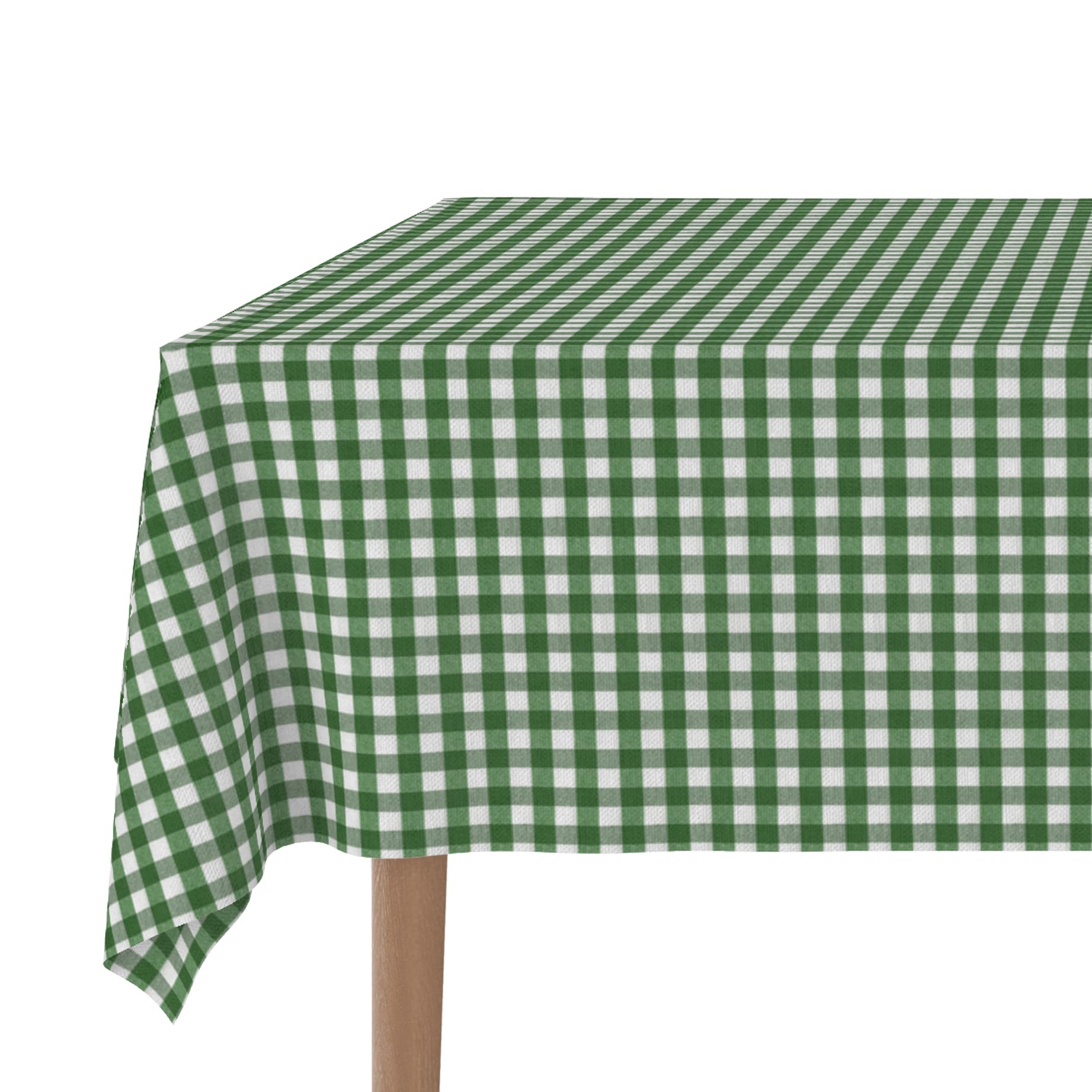 Martina Home TEFLONATED TABLECLOTH MADE Vichy Green Bottle 260X140 CM