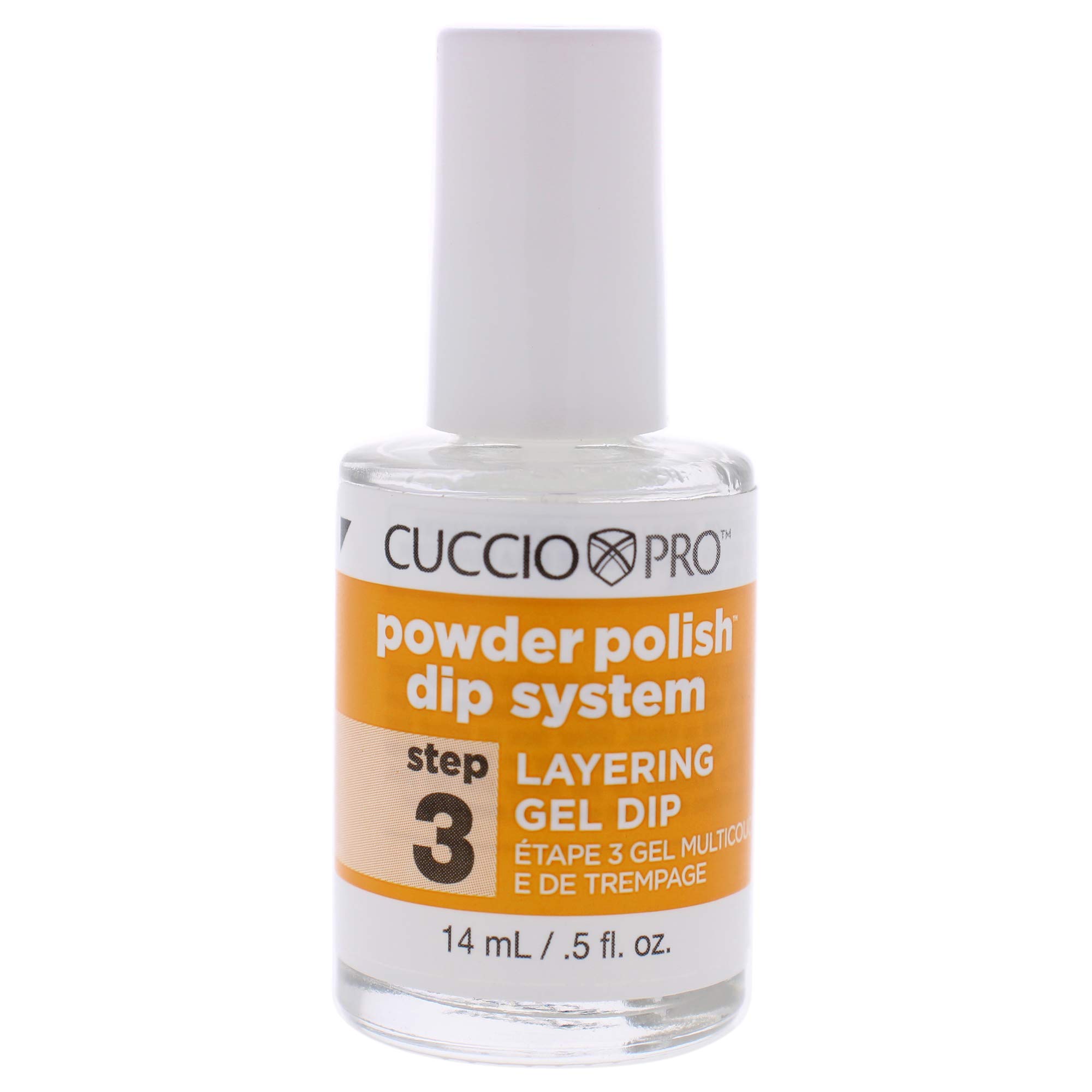 Cuccio Powder Polish Dip System Step 3 Layering Gel, Clear, 14 ml (Pack of 1)