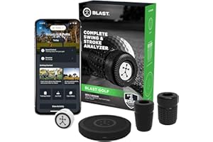 BLAST MOTION Blast Golf Swing & Stroke Analyzer - Lower Your Scores from tee to Green - Real-time Feedback, Swing Metrics, Video Capture Highlights, Track Performance (gen3 Sensor)