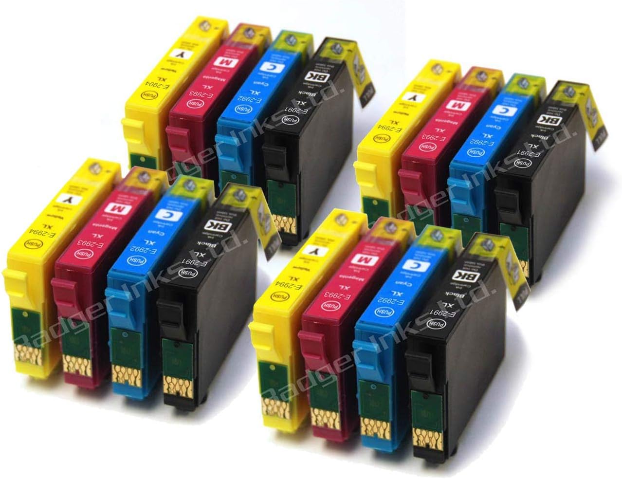 T2991 T2992 T2993 T2994 x4 Full Sets of Non-OEM Ink Cartridges Replacement for 29XL Strawberry Series
