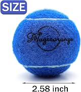 Magicorange Tennis Balls 12 Pack Practice Balls with Mesh Bag Blue view 2