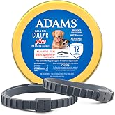 ADAMS Flea &amp; Tick Collar Plus for Dogs, Prevent flea infestations, 2 ct | Flea collar for dogs and puppies, prevents flea infestations, kills fleas, ticks &amp; repels mosquitoes, adjustable