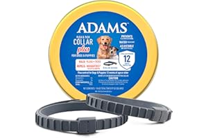 ADAMS Flea & Tick Collar for Dogs & Puppies, 2 Pack, 12 Month Protection, Adjustable One Size, Kills Fleas, Ticks & Repels Mosquitoes, Excluding California