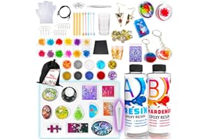 Goody King Resin Jewelry Making Starter Kit - Resin Kits for Beginners with Molds and Resin Jewelry Making Supplies - Silicone Casting Mold, Tools Set Clear Epoxy for DIY Jewelry
