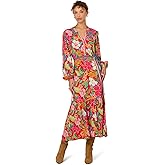 Adrianna Papell Rayon Printed Midi Dress, Red Multi