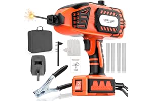 GEARLASSO Portable Welding Machine 110V Handheld Welder with 20PCS Rods – Electric ARC Welder Gun with IGBT Inverter, 5 Adjustable Current Levels, Fits 3/32″–1/8″ Welding Rods, Ideal for DIY, Repair