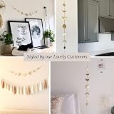 BASE ROOTS Moon Phase Gold Wall Decor 34" Boho Celestial Wall Art view 3