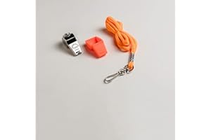 THE AMERICAN WHISTLE CORPORATION American Whistle Corporation American Classic Whistle - 126 db Solid Brass Whistle with Paracord Lanyards and Safe-T-Tip - Made in America