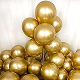 Chrome Gold Balloons 12inch 50pcs Latex Balloons