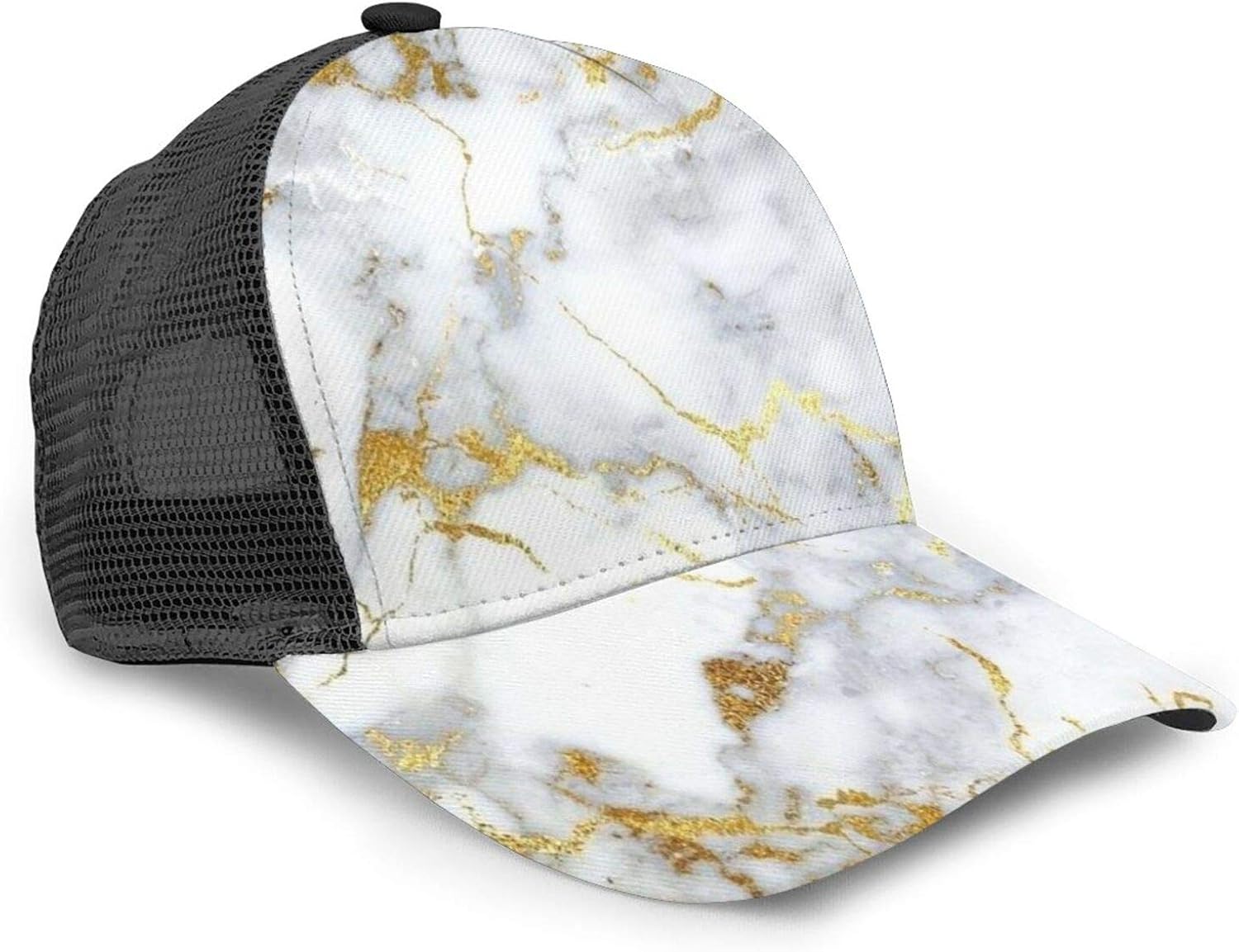 Unisex Baseball Cap Italian Gold Marble Caps Trucker Hat Summer Sun