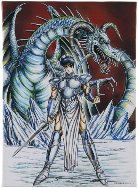Amazon 荻野真先生作品 孔雀王 くじゃくおう 孔雀 くじゃく 青龍 カラーイラストキャンバスパネル F4 アニメ 萌えグッズ 通販