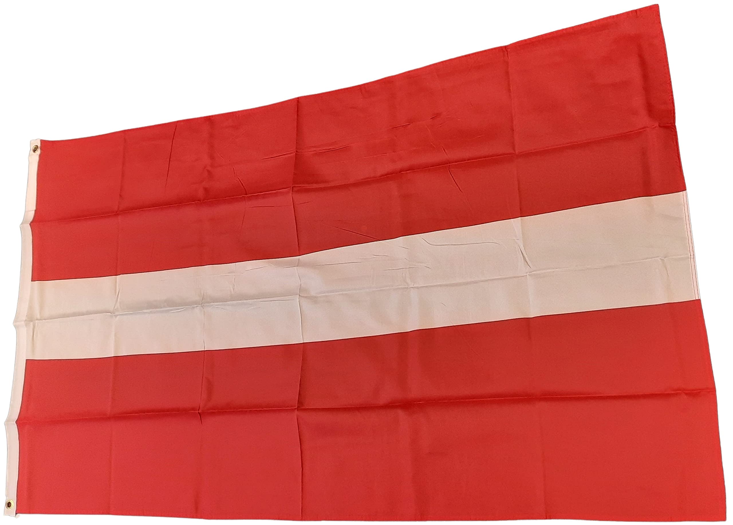 NWFlags Latvia Flag 5ft x 3ft 75d Premium Polyester Suitable For Flagpoles | Strong Polyester 5x3 foot material large Latvian flag with 2 metal Eyelets