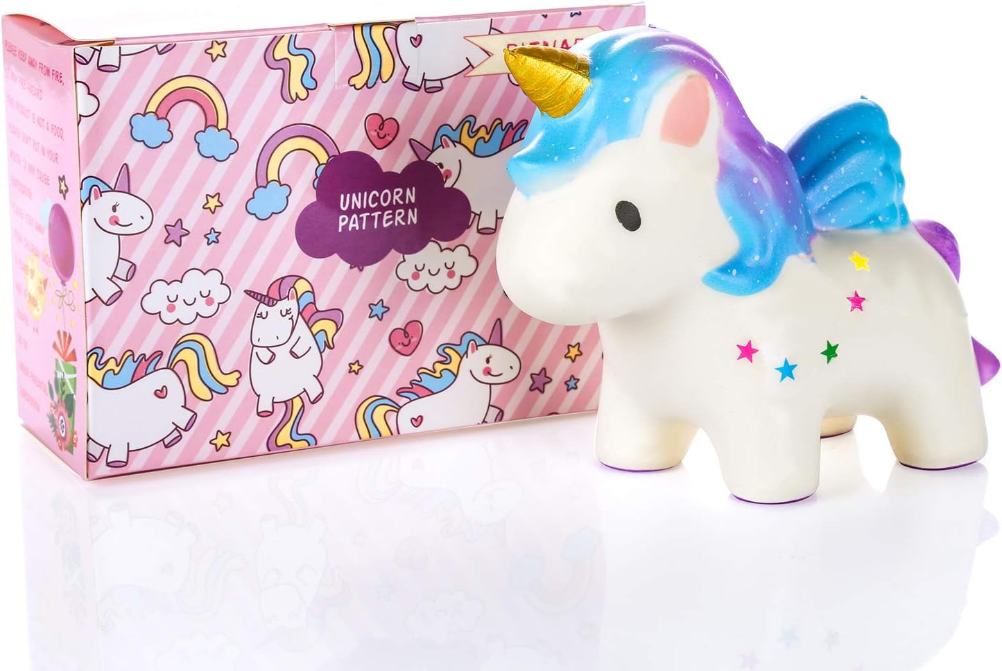Unicorn Squishy Toy, Slow Rising Kawaii Cute Creamy Scent for Girls bubbleezz Squishies Toy