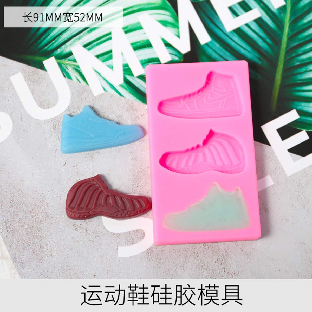 Accessoires De Decoration Ustensiles A Patisserie Napravi Rs Nayohoh Moule A Gateau En Silicone En Forme De Chaussures De Baskets Rose