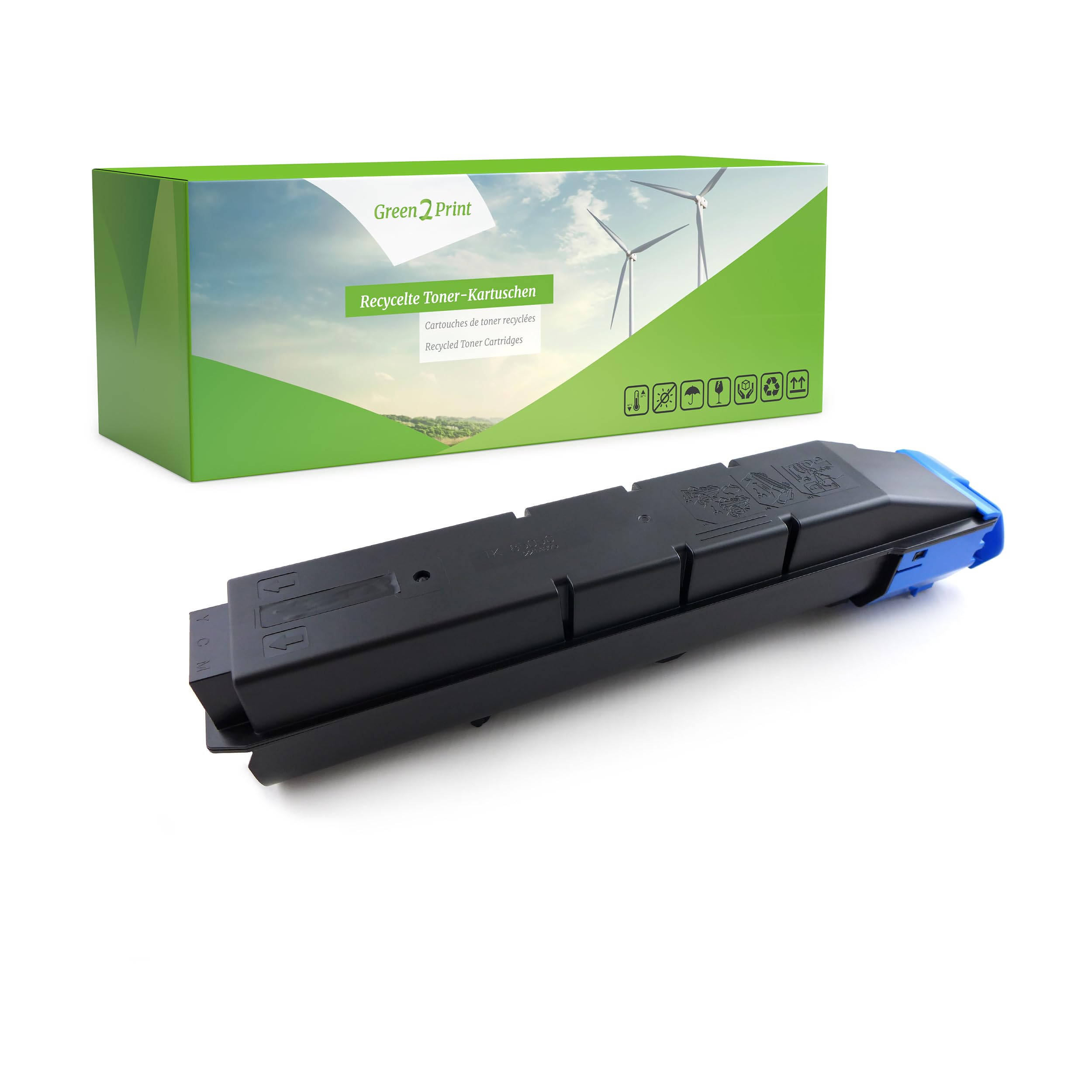 Green2Print Toner cyan 20000 pages replaces Kyocera TK-8505C, 1T02LCCNL0 Toner cartridge for Kyocera TASKalfa 4550CI, 4551CI, 5550CI, 5551CI