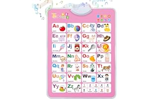 NARRIO Educational Toys for 3 Year Old Girls Gifts/ABC Learning for Toddlers Toys Age 2-4/Interactive Alphabet Wall Chart for Kids 3-5/Christmas Birthday Gifts for 2 3 4 Year Old Girls