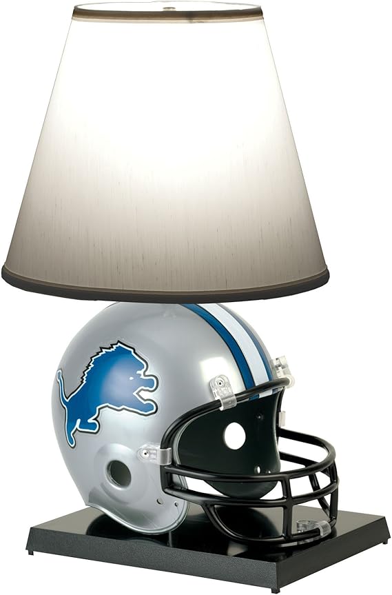 NFL Detroit Lions Helmet Lamp Table Lamps Sports