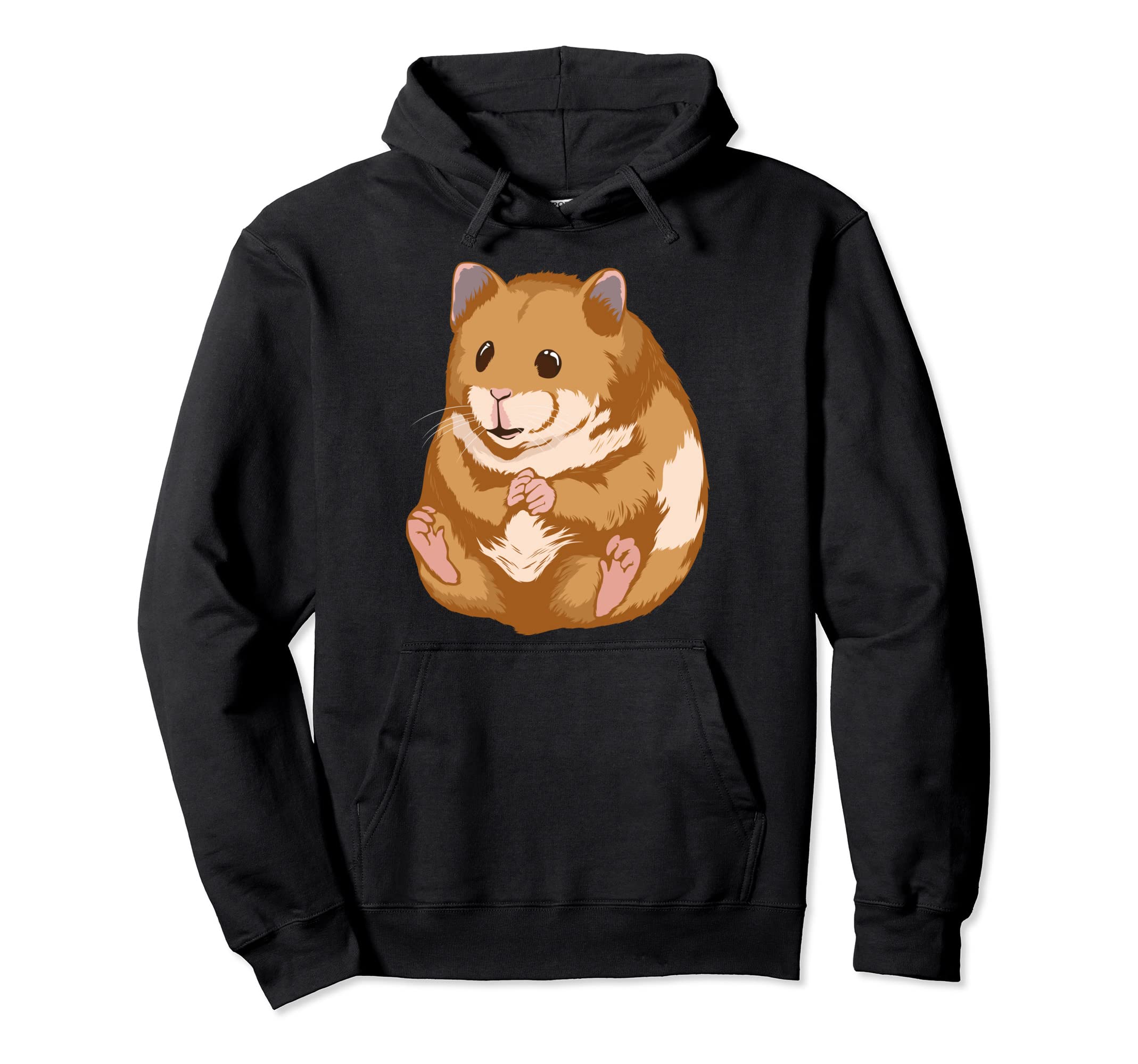 Dwarf Hamster Art Illustration Hammy Clothes Hamster Pullover Hoodie
