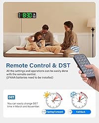 Digital Wall Clock, Digital Clock Large Display