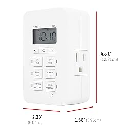 UltraPro Daysmart 7-Day Digital Outlet Timer, 2