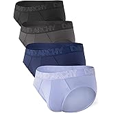 DAVID ARCHY Men's Underwear Briefs Rayon Made from Bamboo Wicking-Moisture Support Pouch Soft Underwear for Men 4 or 7 Pack