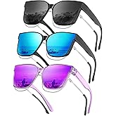 KALIYADI Fit-Over-Glasses Polarized Sunglasses-for-Women Wrap-Around-Sunglasses: Mens Polarized Sun glasses UV400 Protection