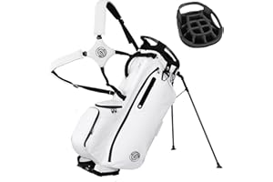 SHOPSOURCE Golf Stand Bag 14 Way, Lightweight Golf Bags for Men Women with Stand, Padded Ergonomic Double Strap, Full Length Dividers, Multiple Pockets, Rain Hood