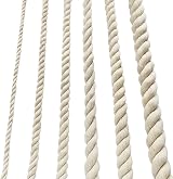 Nissary Cotton Rope 10mm x 15m Thick Natural White Cord Macrame Kit