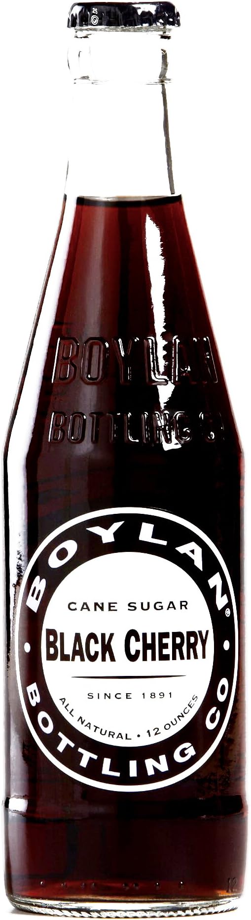 Boylan Black Cherry Soda 12 oz each (6 Items Per Order)