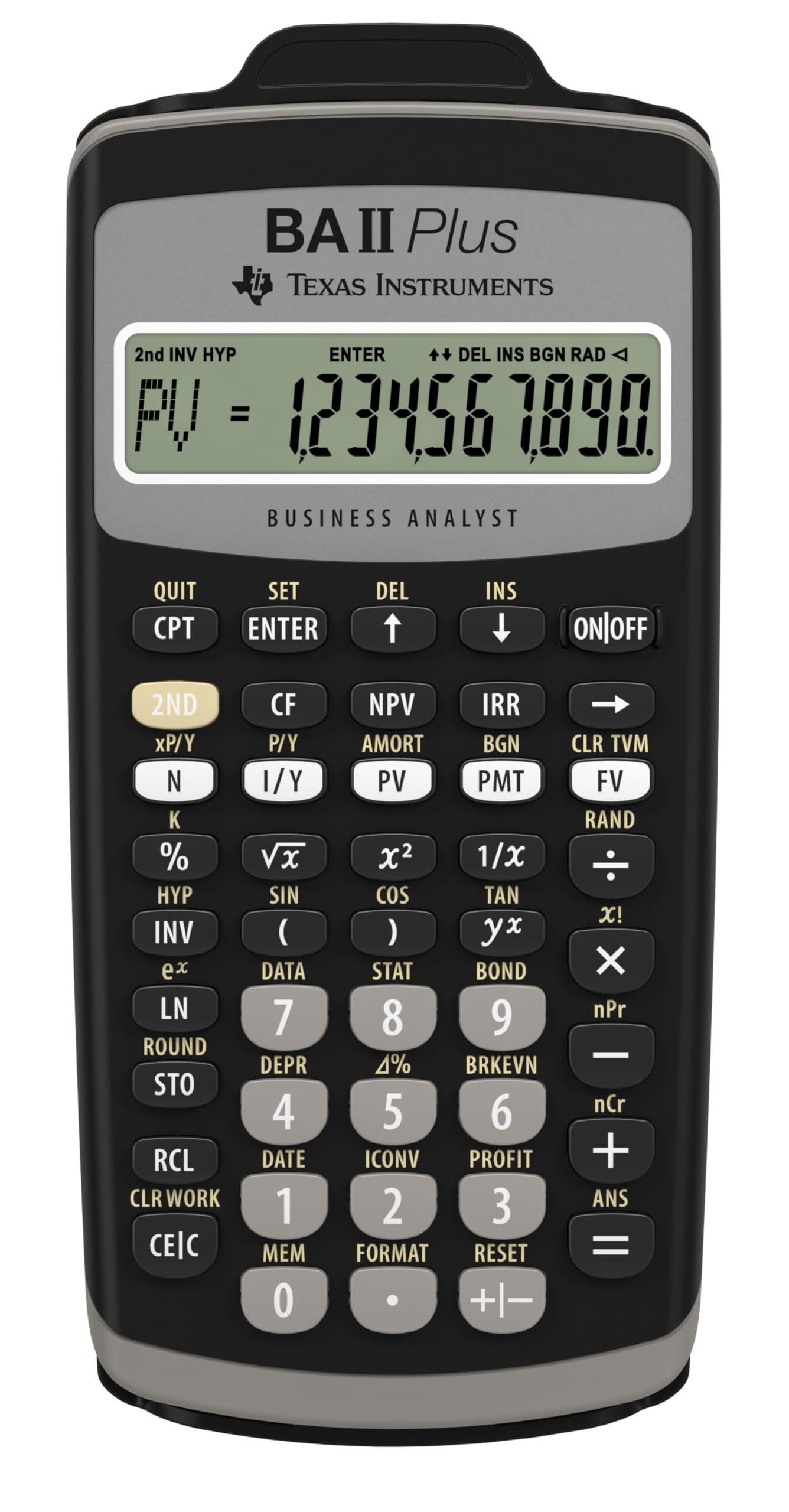 Texas Instruments BA II Plus Financial Calculator, Black Medium