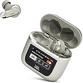 JBL Tour Pro 2 - True Wireless Noise Cancelling Earbuds with Smart Charging Case, 6-mic Perfect Calls with Voice Control, Up to 40hrs of Playtime, Immersive JBL Spatial Sound (Champagne)