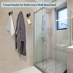 Kruodop Towel Hooks for Bathroom,2 Packs Wall Mount