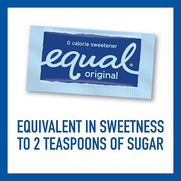 EQUAL 0 CALORIE SWEETENER, SUGAR SUBSTITUTE, ZERO CALORIE SUGAR ALTERNATIVE SWEETENER PACKETS, SUGAR ALTERNATIVE, 800 COUNT