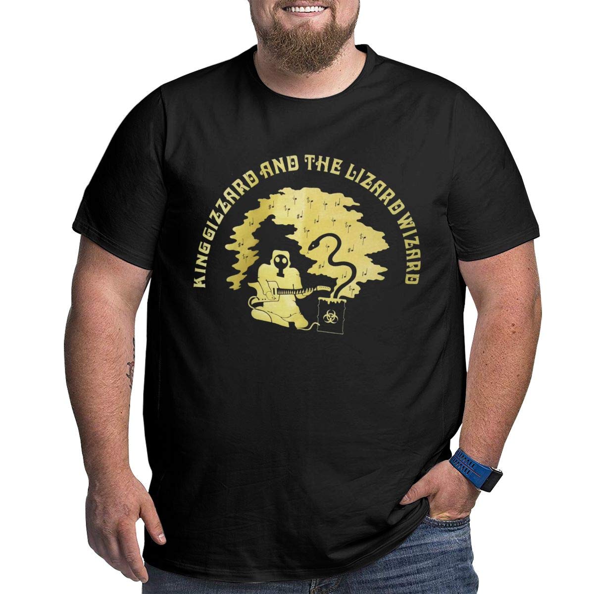 Noah Mahmood S Big Vintage King Gizzard & The Lizard Wizard T Shirt Black