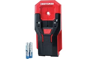 CRAFTSMAN Stud Finder, 3/4-Inch Depth, Live AC Safety Detection, Audible (CMHT77620)