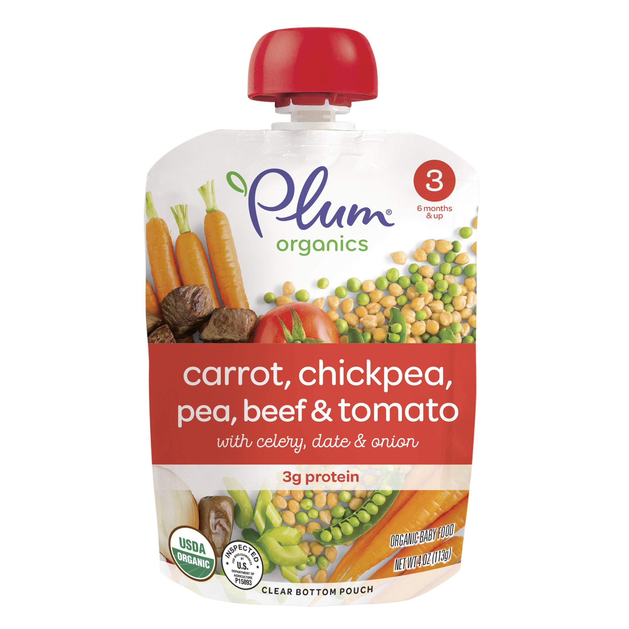 Plum Organics Stage 3, Organic Baby Food, Carrot, Sweet Potato, Corn