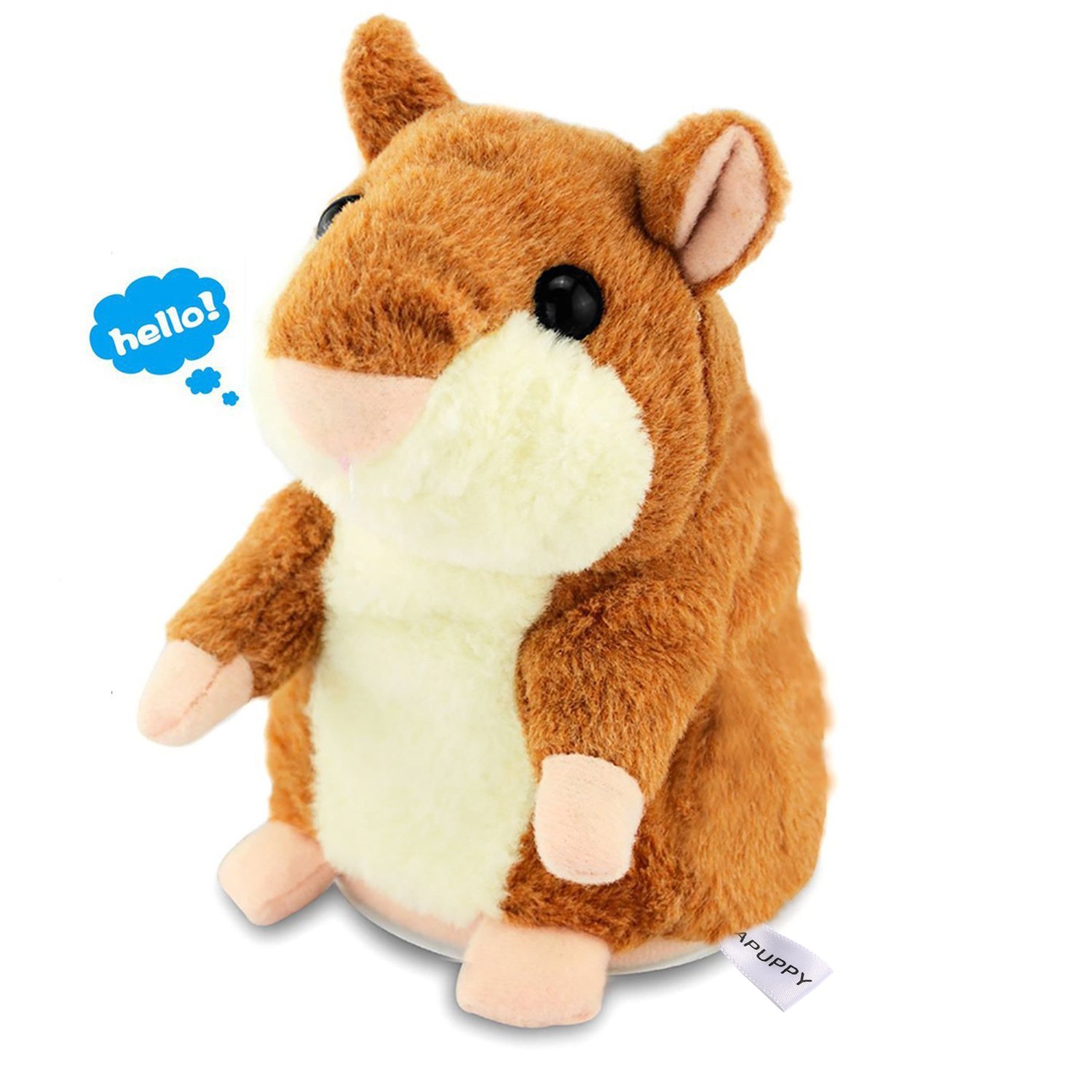 Qwifyu Talking Hamster, Interactive Stuffed Plush Animal Talking Toy