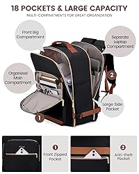 LOVEVOOK 40L Travel Backpack for Women & Men, Large
