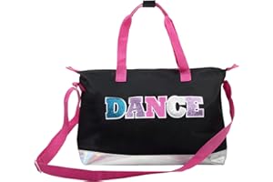MADISON & DAKOTA Garment Dance Shoulder Bags for Girls, Teen Dancers, Costumes, Boys | Holographic Glitter Dance Bag for Kids