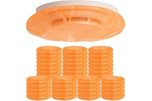 TIMERUPRISE 50 Pcs Smoke Detector Covers for Cooking & Painting, Reusable Smoke Alarm & Fire Alarm Dust Covers, 3 Mil Thick E