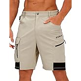 EZRUN Men's Hiking Cargo Shorts Quick Dry Golf Outdoor Work Tactical Shorts with Multi Pocket for Fishing Travel