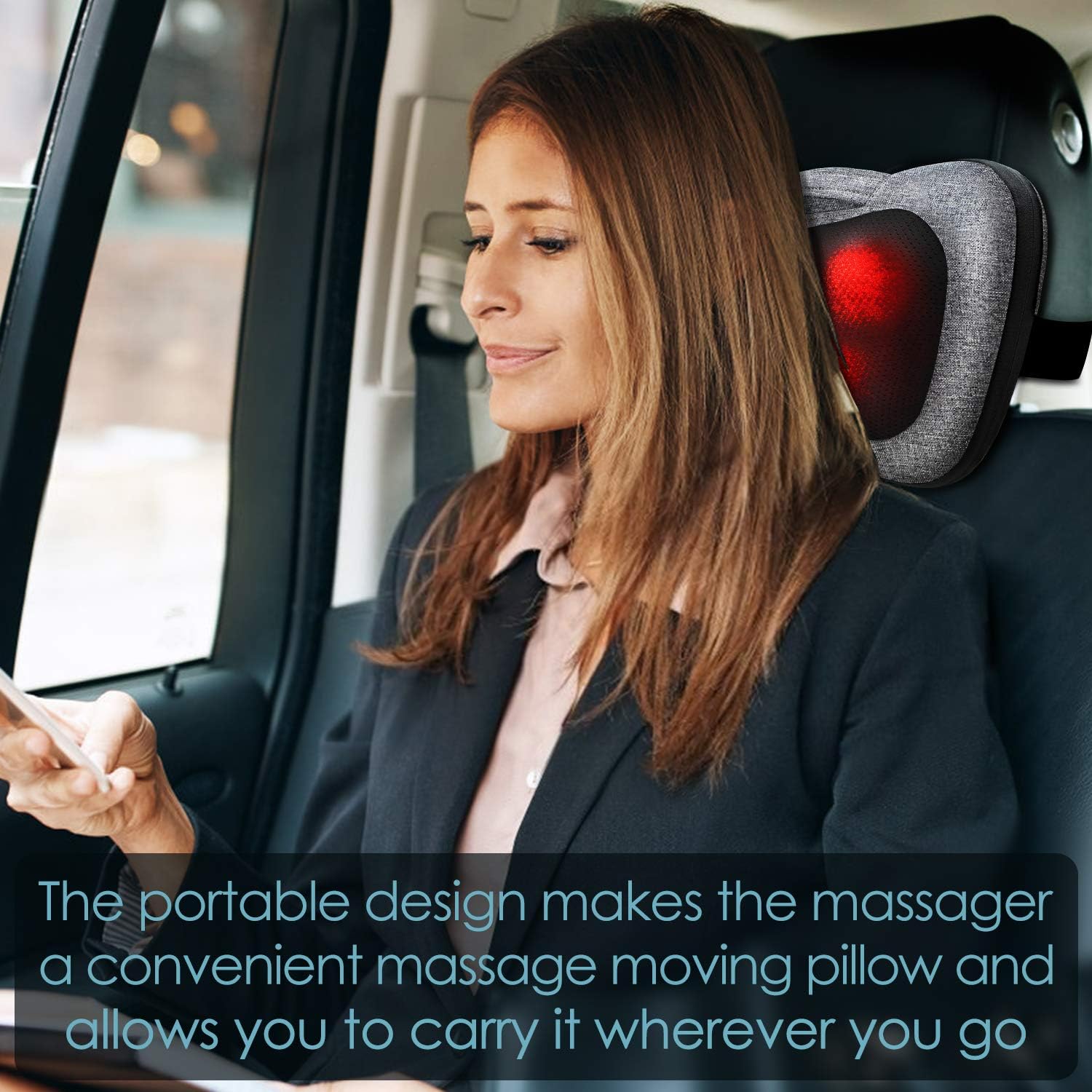 VIKTOR JURGEN Back Massager, Neck Massager with Heat, Massage Pillow Gifts for Men & Women, Electric Shiatsu Back Massager, Deep Kneading Shoulder Massager for Full Body Muscle,Massage at Home, Car: Health & Personal Care